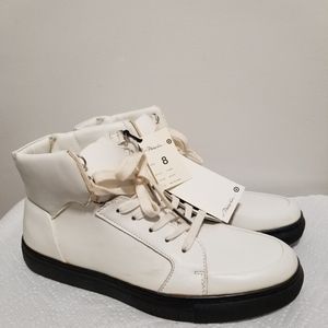 Phillip Lim Target White Leather High Top Sneakers